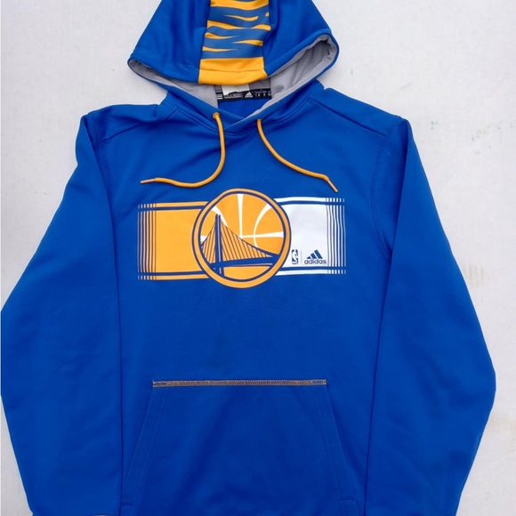 Adidas Blue and Gold GraphHoodie - Picture 1 of 5